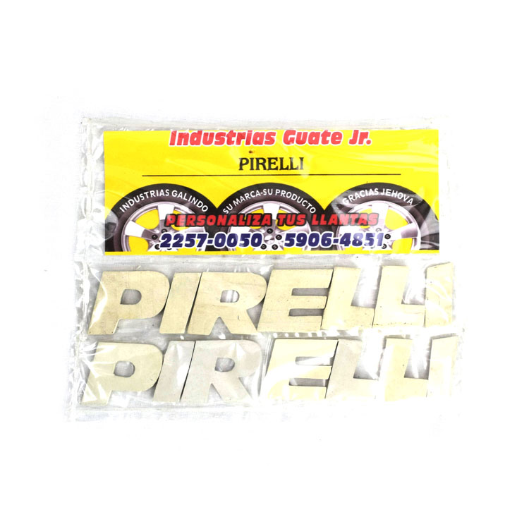 PIRELLI-LETRAS-DE-HULE-BLANCAS